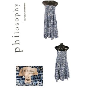 Philosophy republic clothing Paisley Print Strapless Sundress SIZE Large